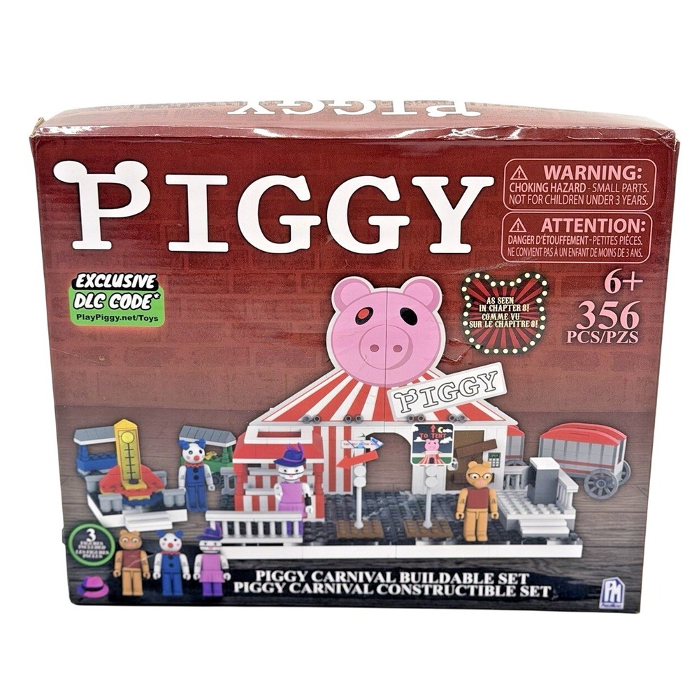 Phat Mojo Piggy Carnival Buildable Roblox Set 356 PCS w/ Figures & DLC Code